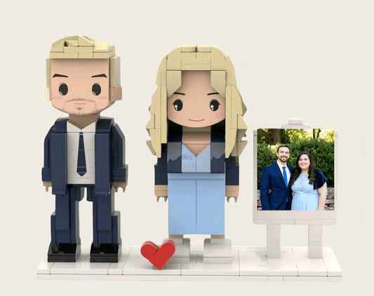 Customizable Fully Body 2 People Custom Brick Figures