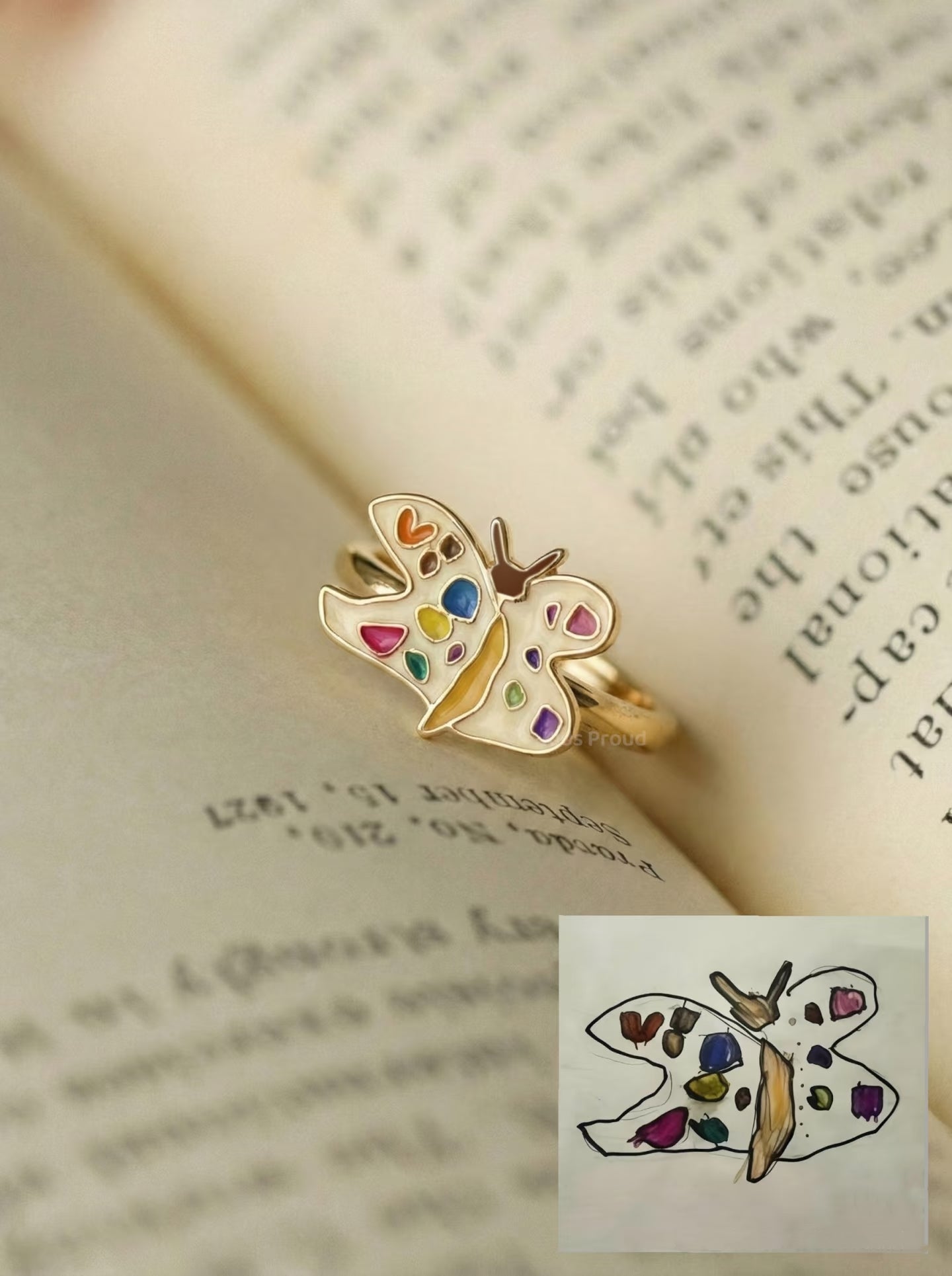 Personalized Kids Drawing Ring