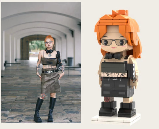 Custom Personalized Brick Figure – Mini-Me Building Block Doll