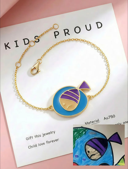 Personalized Kids Drawing Bracelet