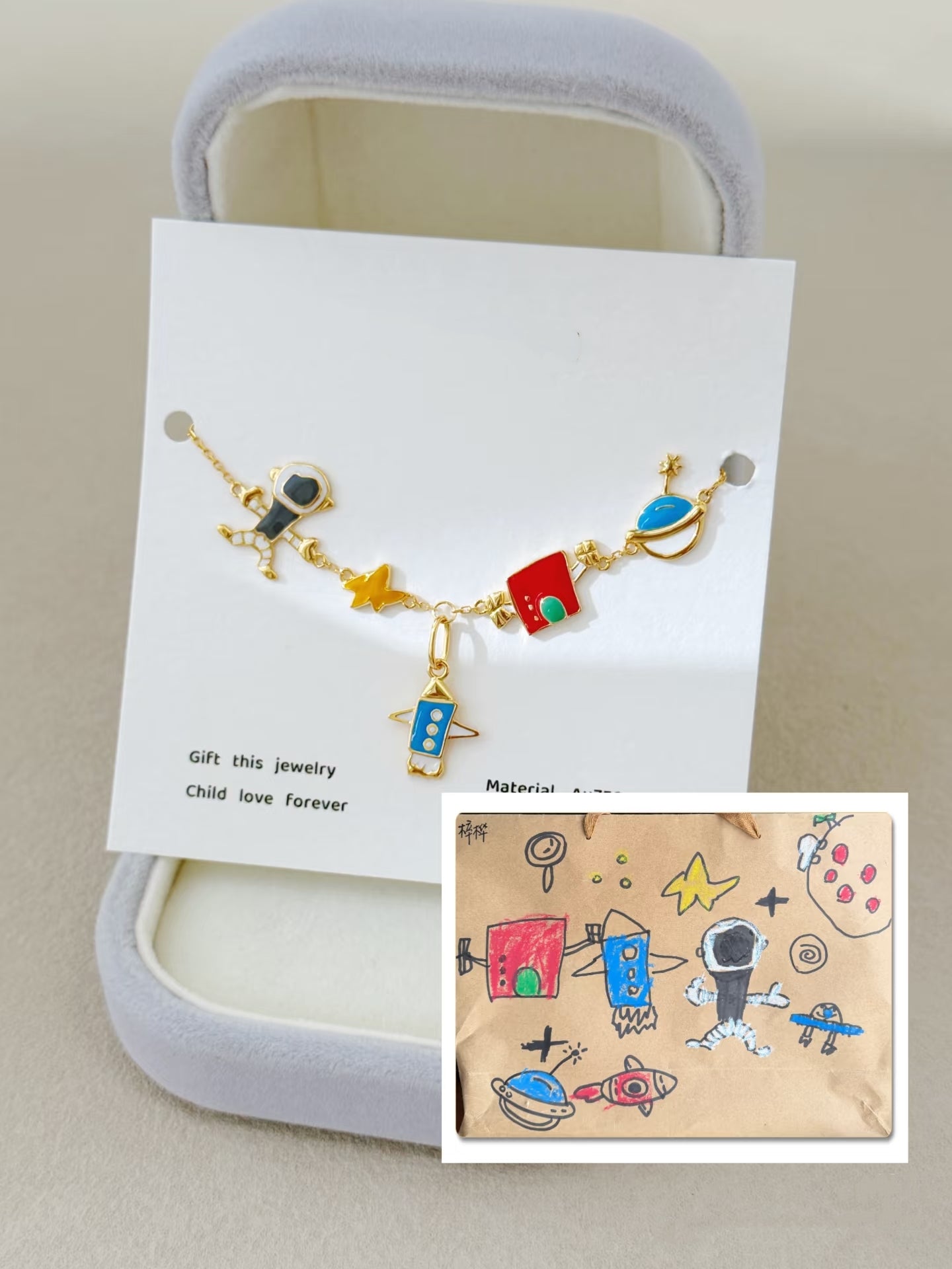 Personalized Kids Drawing Bracelet
