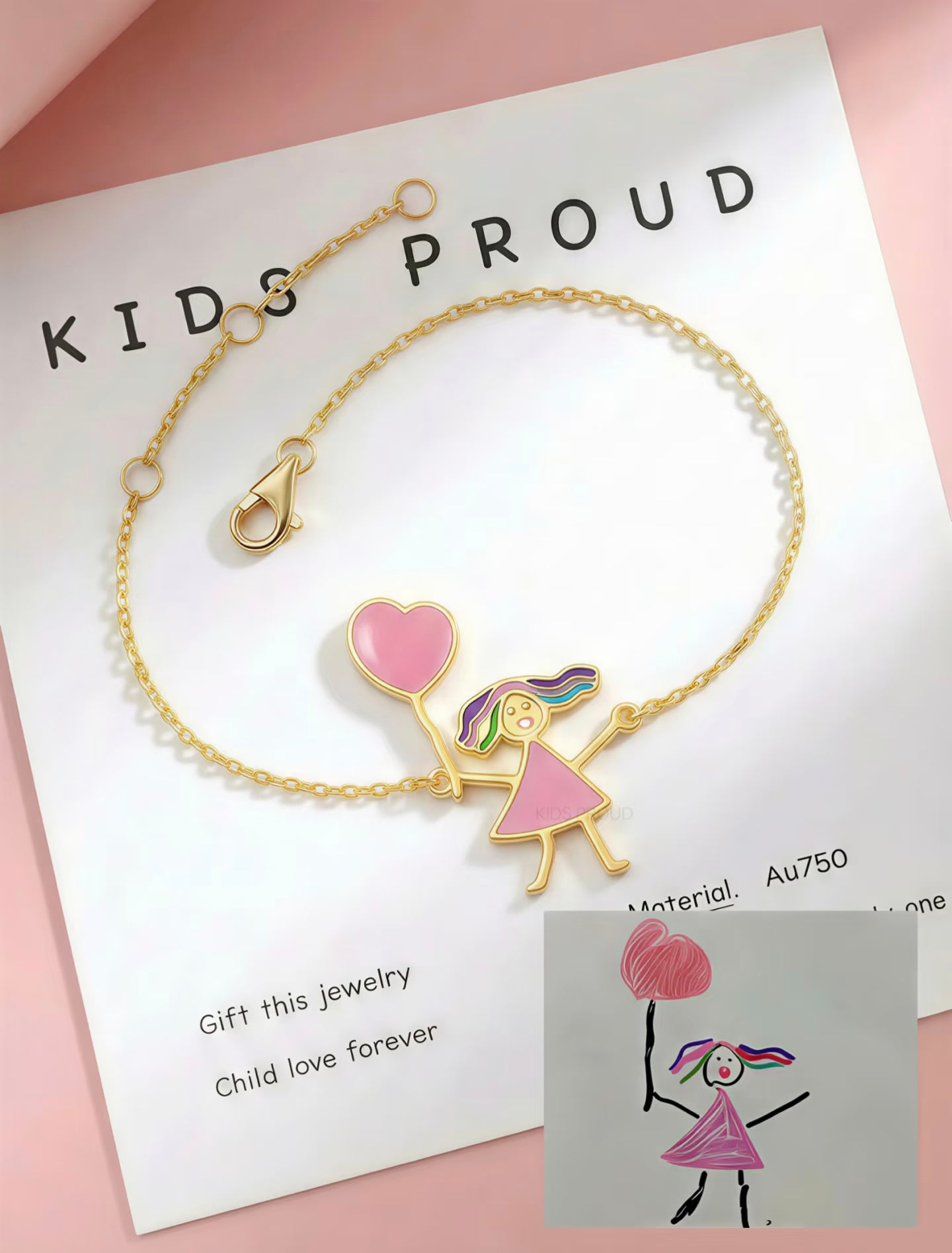 Personalized Kids Drawing Bracelet