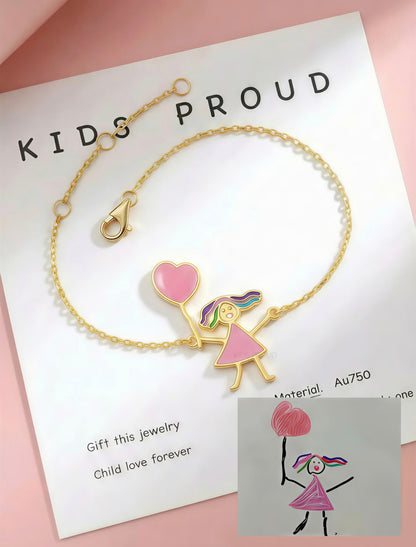 Personalized Kids Drawing Bracelet