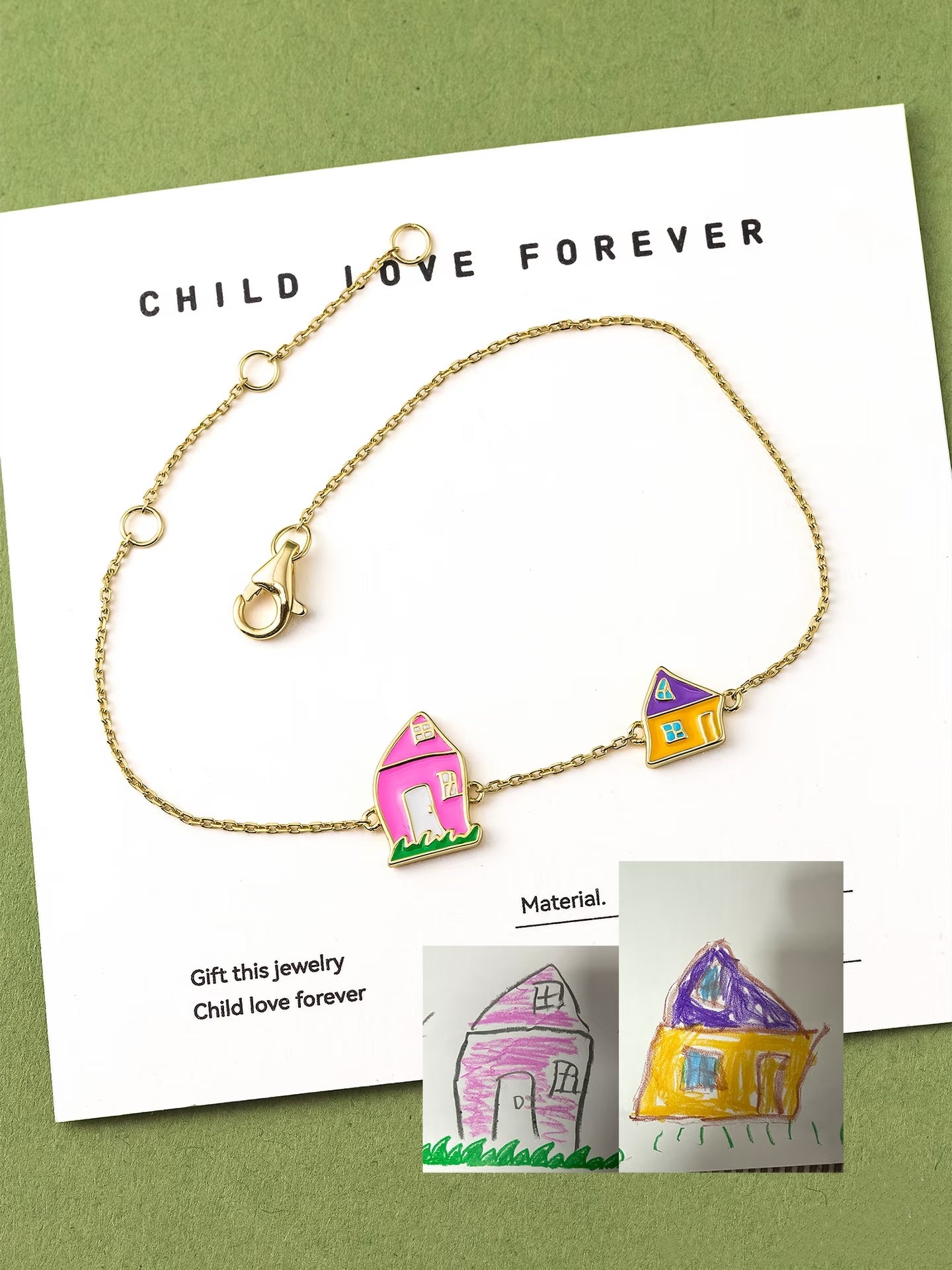 Personalized Kids Drawing Bracelet