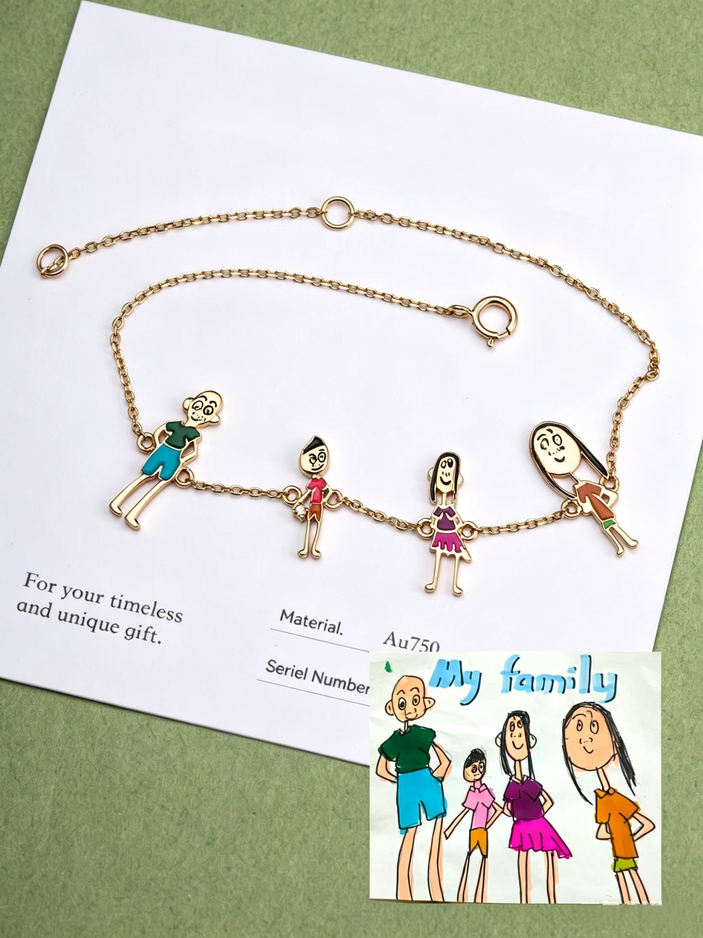 Personalized Kids Drawing Bracelet