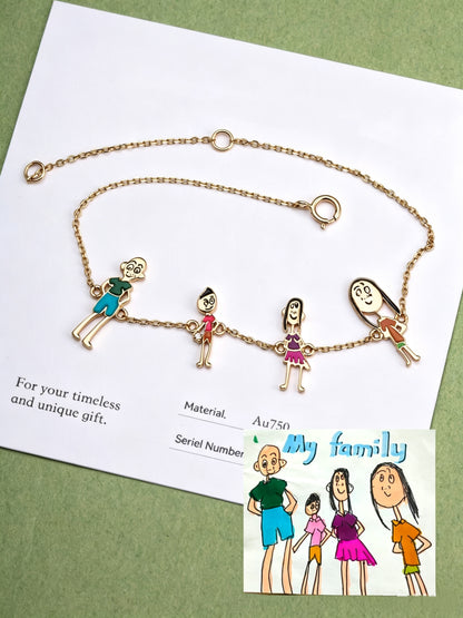 Personalized Kids Drawing Bracelet