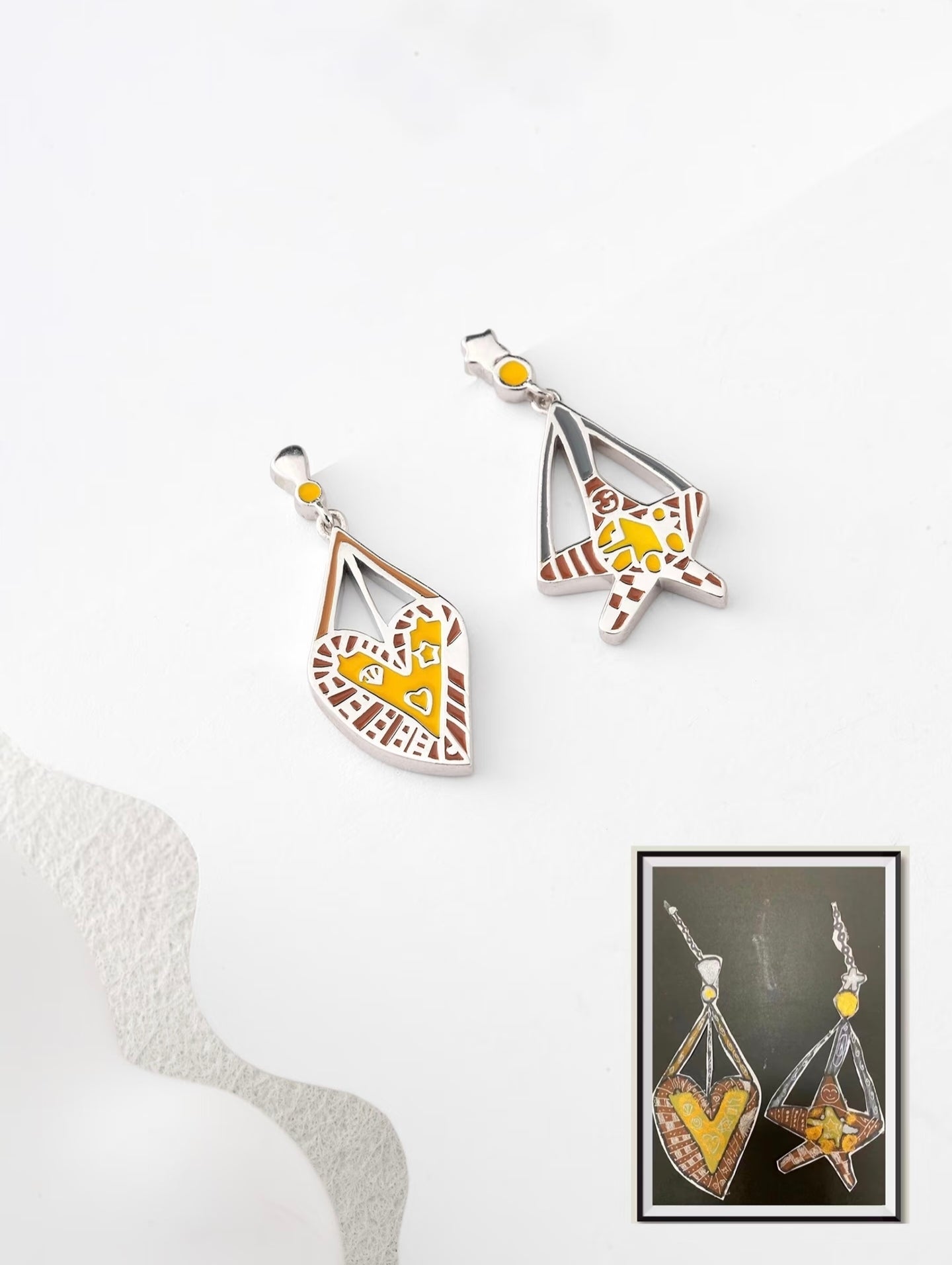 Personalized Kids Drawing Earring