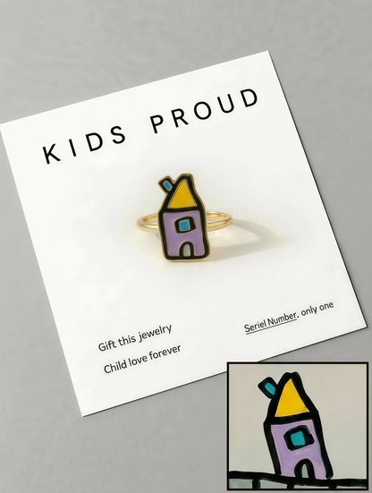 Personalized Kids Drawing Ring