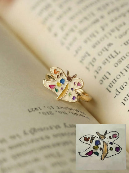 Personalized Kids Drawing Ring